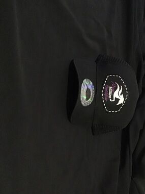 Black Trucker Hat with White Logo